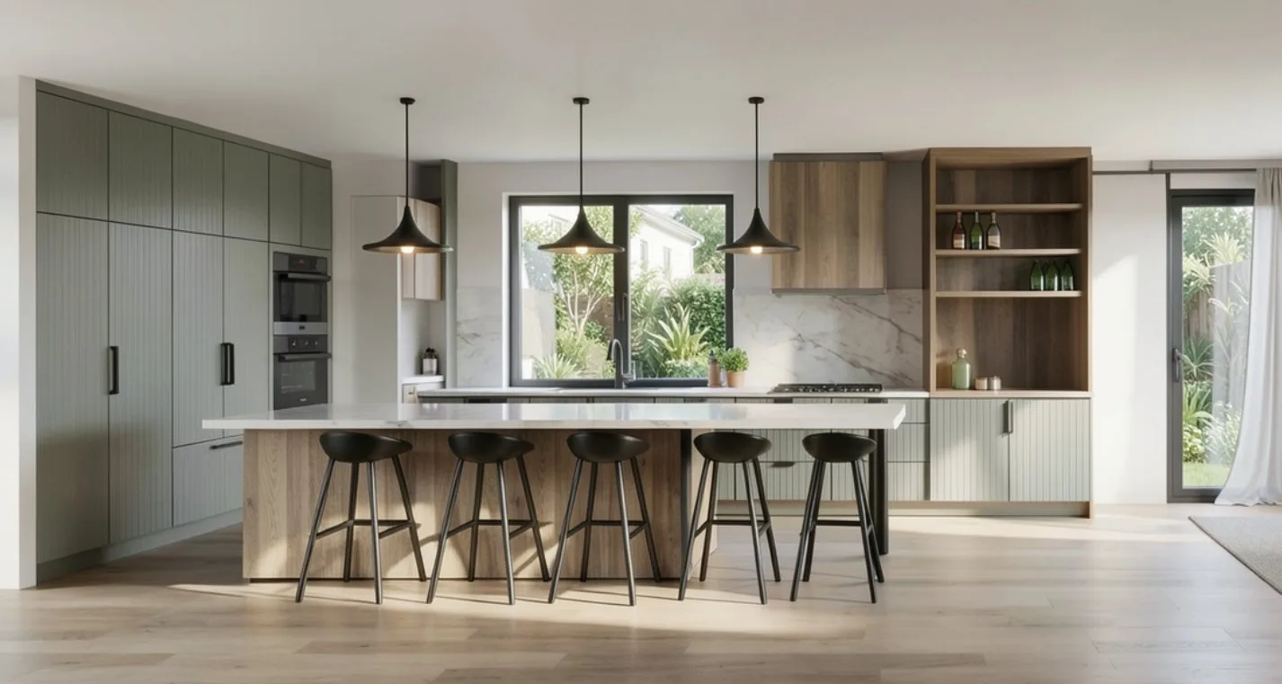 3D kitchen render